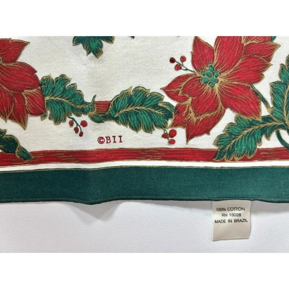 Vintage Lot of Vtg Christmas Cloth 9 Potholders 8 Napkins Table Kitchen Decor